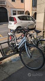 Bici con cambio + antifurto incluso