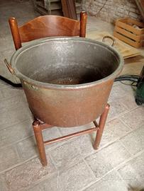 Calderone Vintage in rame da Arredo