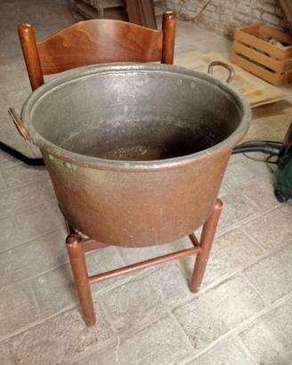 Calderone Vintage in rame da Arredo