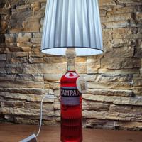 Lampada da tavolo bottiglia Campari