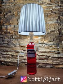 Lampada da tavolo bottiglia Campari