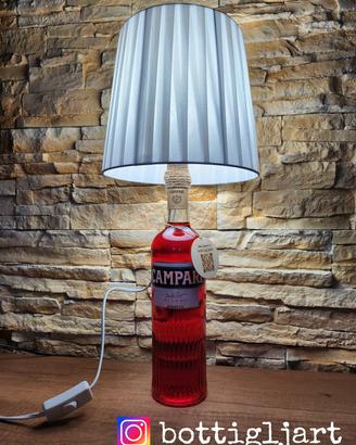 Lampada da tavolo bottiglia Campari
