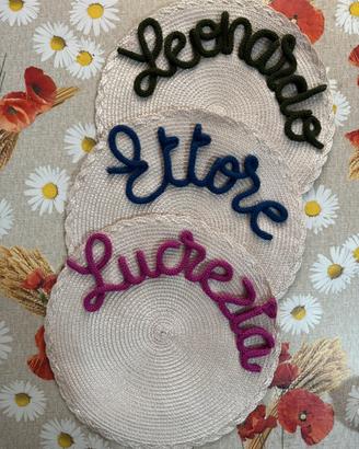 Tovagliette all’americana colazione personalizzate