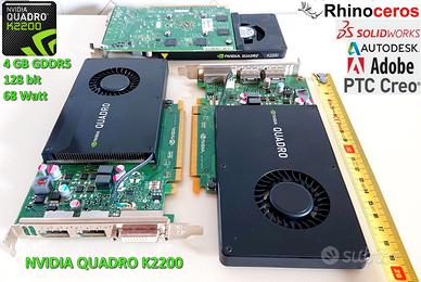 GPU NVIDIA Quadro K2200 4 GB GDDR5 128 bit 68 Watt