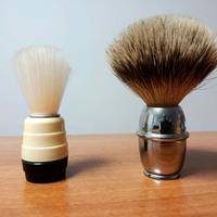 Silvertip e sintetico pennelli vintage