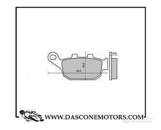 Coppia pastiglie freno organiche Honda Pantheon 12