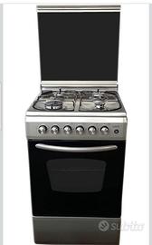 cucina inox con forno elett. 50x50 