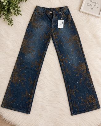 Jeans con rose