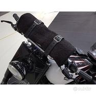 cinghie porta coperta pelle con coperta per moto