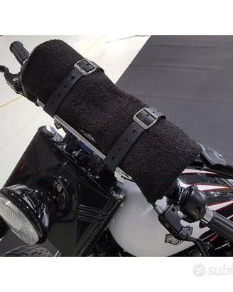 cinghie porta coperta pelle con coperta per moto