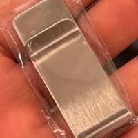 Fermasoldi acciaio inox satinato