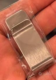 Fermasoldi acciaio inox satinato