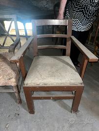 Sedie da restaurare vintage
