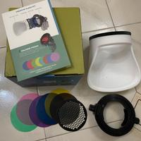 Kit filtri colorati e diffusore flash