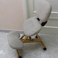 Sedia Ergonomica Cinius con Schienale in legno