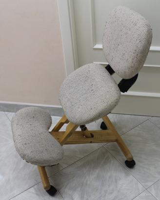Sedia Ergonomica Cinius con Schienale in legno