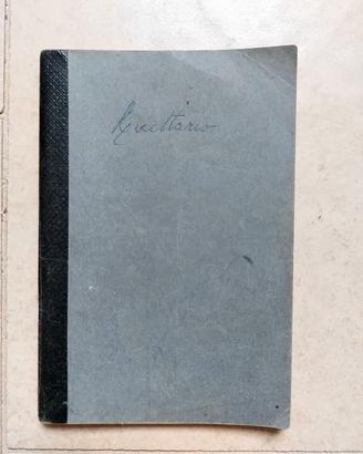 Ricettario antico manoscritto anni '50 / '60 - Qua