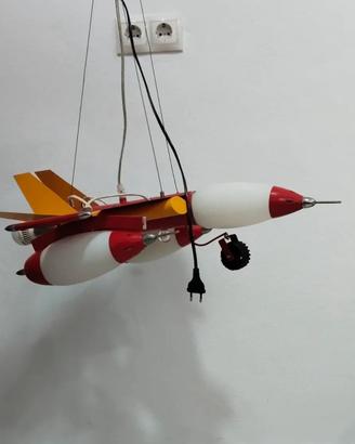 Lampadario vintage aereo