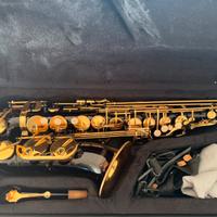 Sax alto ammon nero e dorato come NUOVO
