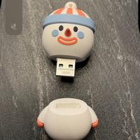 ☃️ Chiavetta USB Pupazzo di Neve – 16GB (NUOVA) ☃️