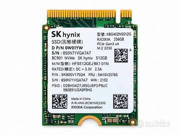 SSD M2 KIOXIA BG4 da 256GB