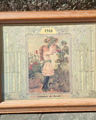 quadro  calendario dei ricordi 1944