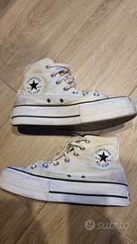 Scarpe Converse all star donna 37,5 bianco panna