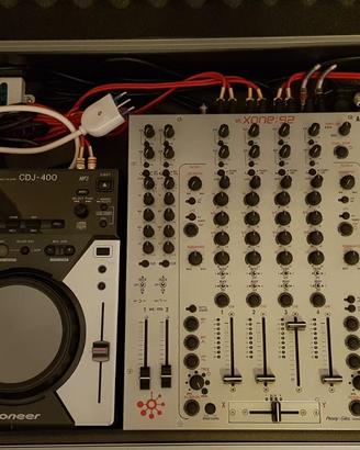 Mixer Xone 92 Allen&Heath + Pioneer Cdj 400 + Case