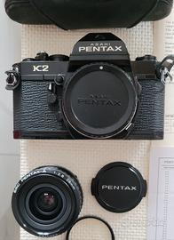 Reflex analogica Pentax K2 + 28mm F 2.8