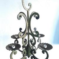 Lampadario in ferro battuto