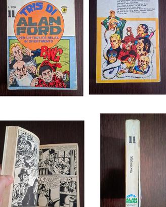 Tris fumetto Alan Ford con doppi adesivi