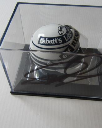 Casco in acciaio F1  con autografo R. Patrese