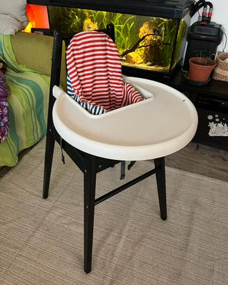 Seggiolone pappa legno Ikea
