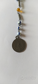Collana rosario con medaglia