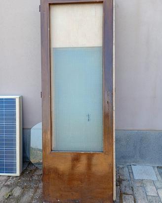 Porte interne anni '60 con vetri d'epoca 