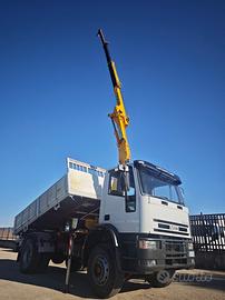 IVECO EuroCargo 170E27 Gru EFFER + Ribaltabile tri