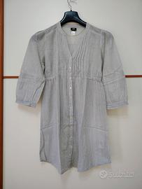 H&M vestito chemisier o camicia a righine T 42