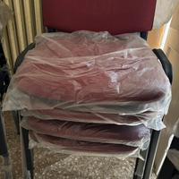 14 sedie bordeaux nuove riunioni