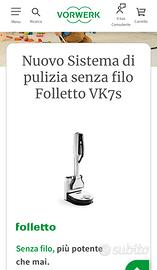 ASPIRAPOLVERE FOLLETTO VK7S