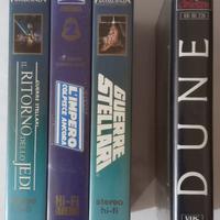 videocassette vhs guerre stellari e dune
