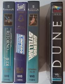 videocassette vhs guerre stellari e dune