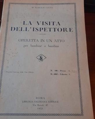 La visita dell'ispettore Operetta in un atto