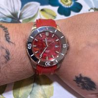 Orologio venezianico corallo