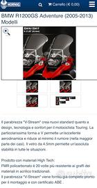 Cupolino parabrezza NUOVO Bmw Gs Adventure 1200