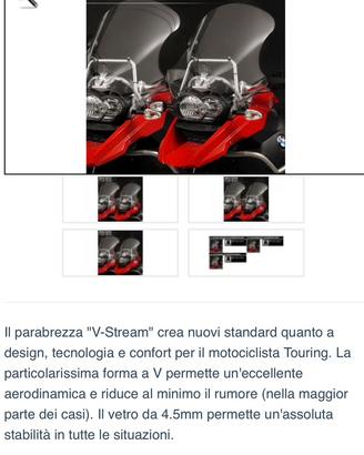 Cupolino parabrezza NUOVO Bmw Gs Adventure 1200