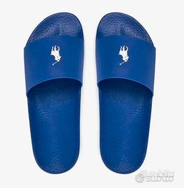 ciabatte eleganti ralph lauren uomo 46 blu mare