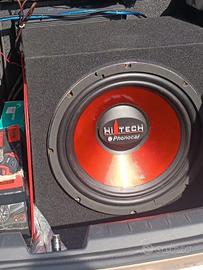 subwoofer in cassa chiusa 38 mono bobina da 4 ohm