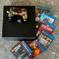 PlayStation 4 Pro 1TB + joystick + 5 giochi