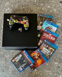 PlayStation 4 Pro 1TB + joystick + 5 giochi