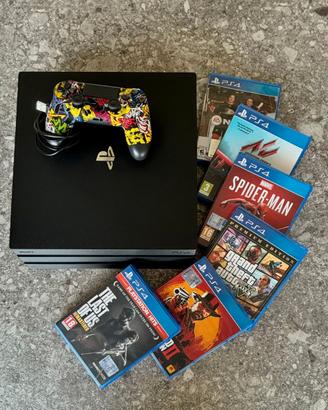 PlayStation 4 Pro 1TB + joystick + 5 giochi